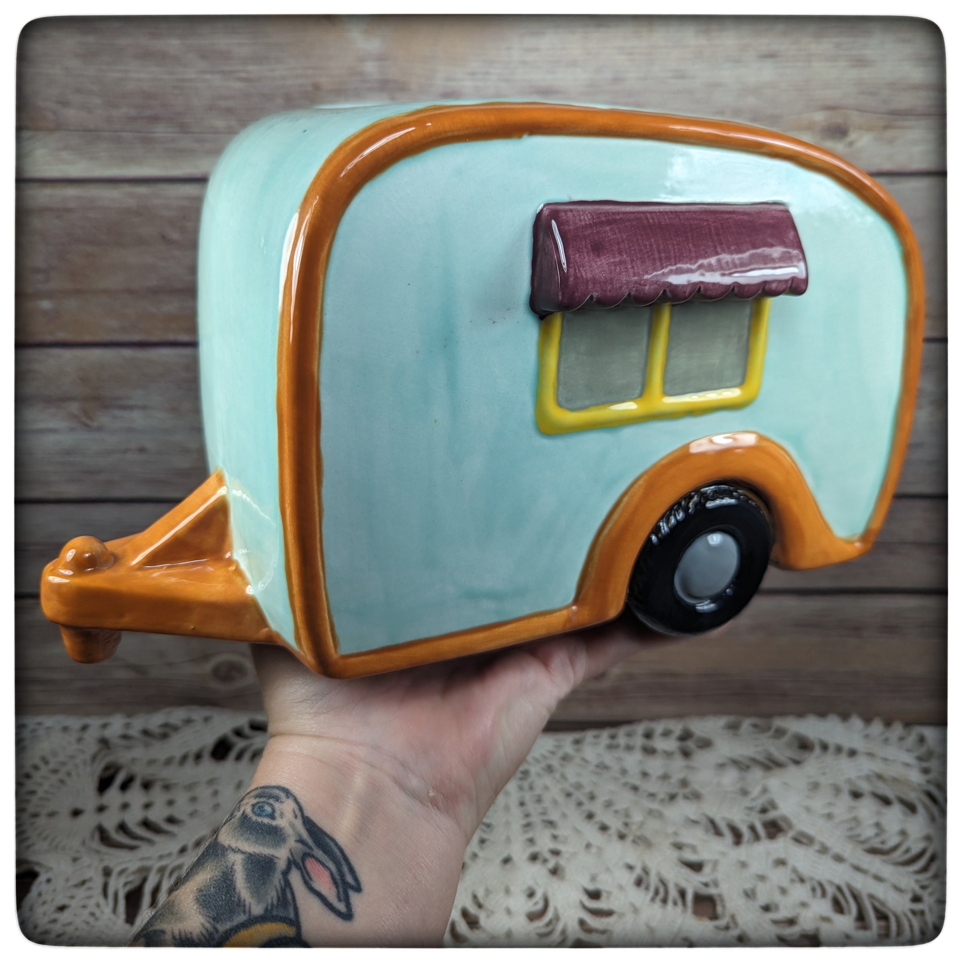 camper plant pot Camper planter (large) – HaldeCraft
