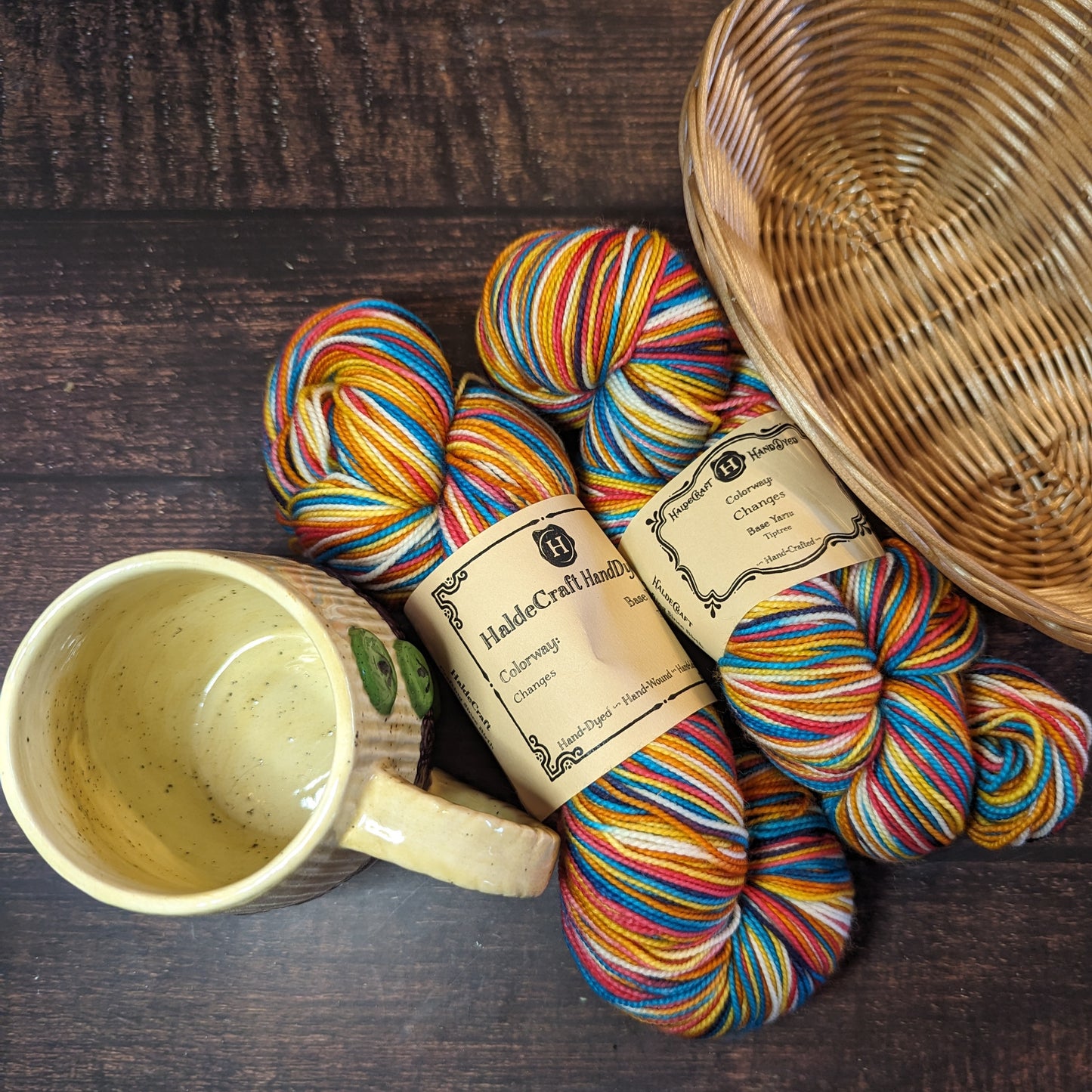 Gift Basket (Mug and Yarn)