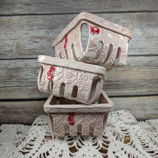 Cherry Blossom berry basket