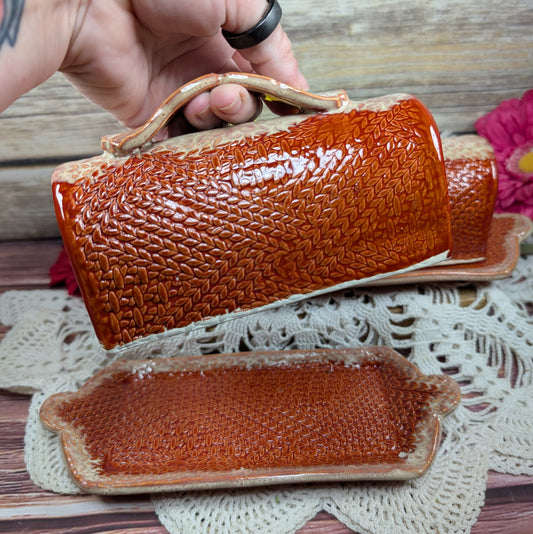 Butter Dish (Knit Stitch)
