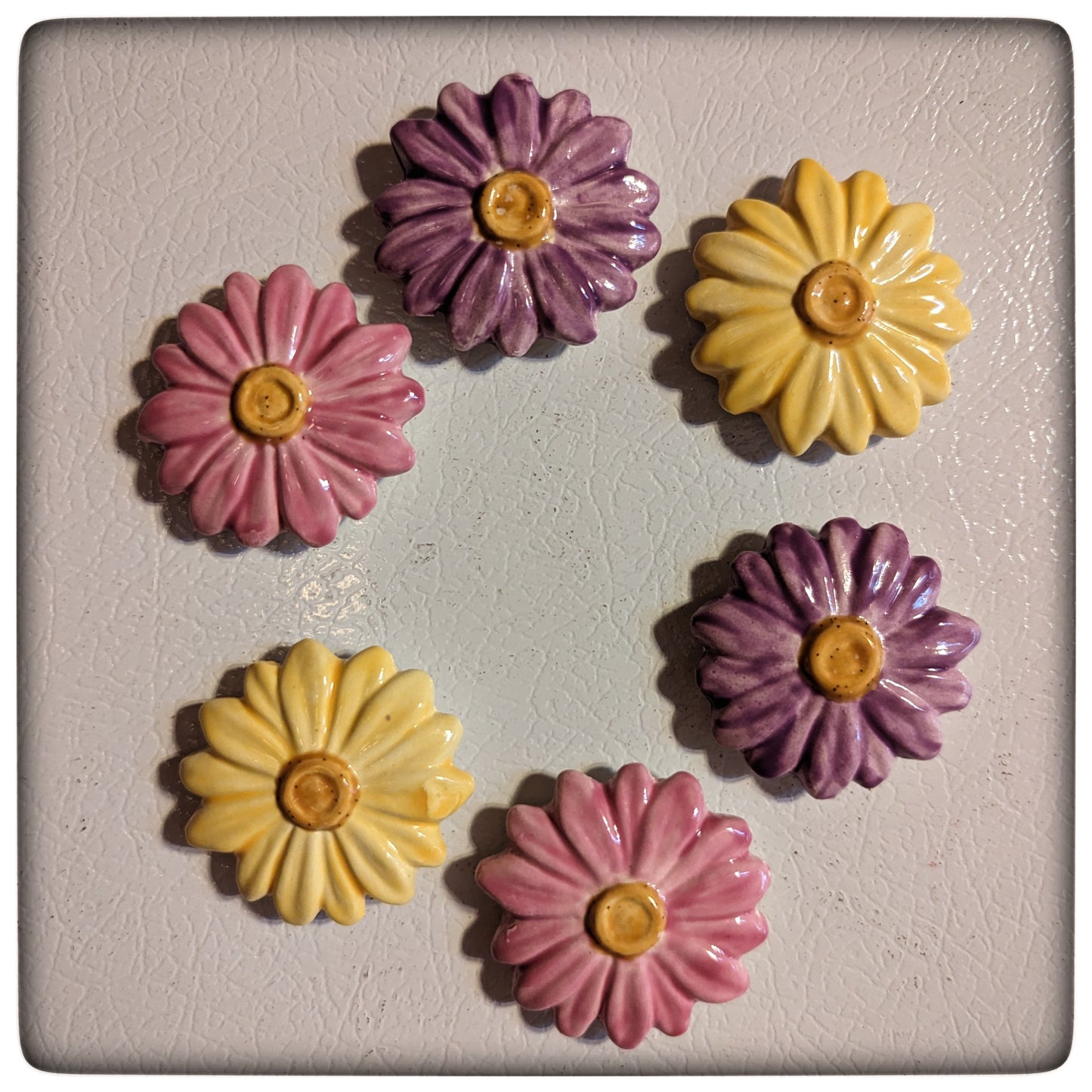 Daisy magnets (set of three)