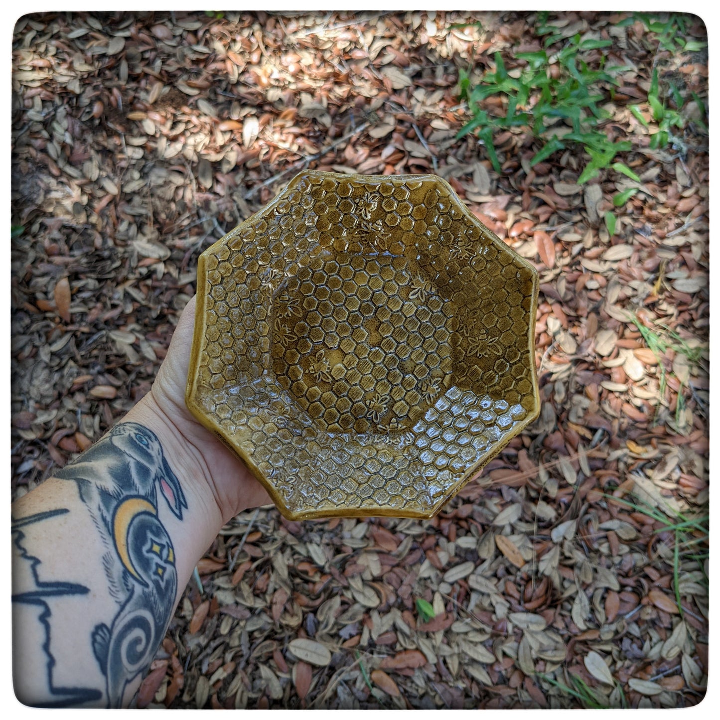 Honeycomb Octagon Dish (5.5 inch)