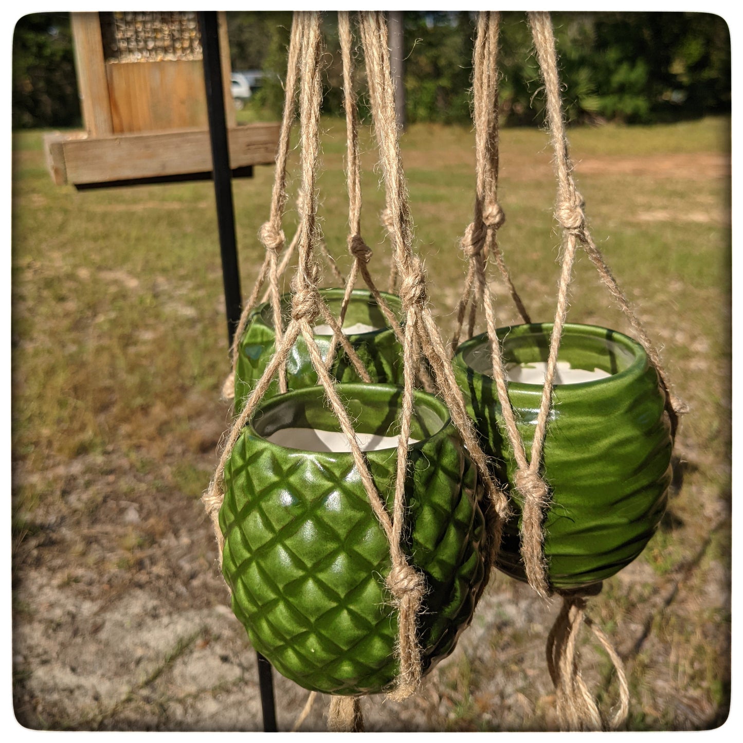 Hanging planters (set of three)