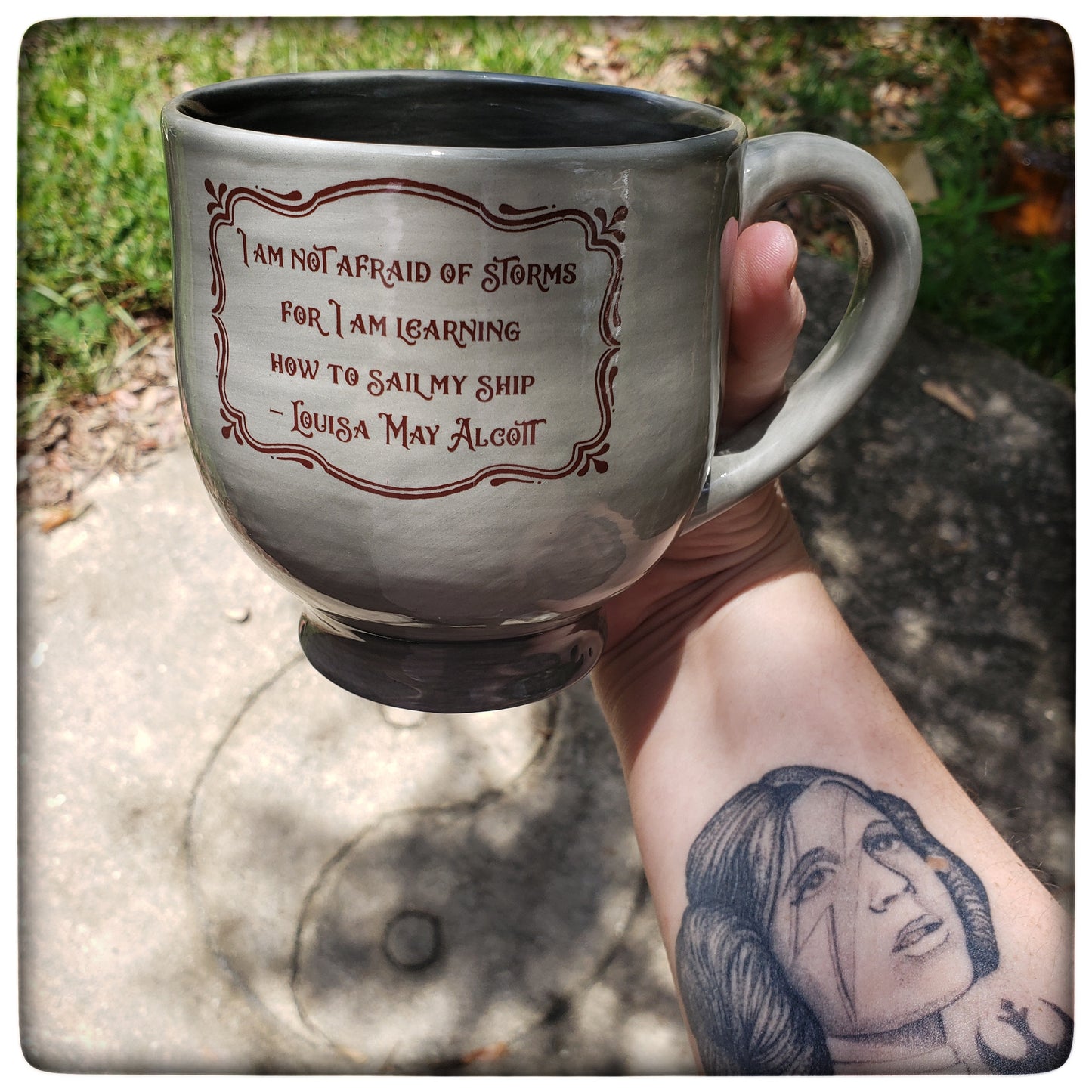 "I am not afraid of storms" Mug