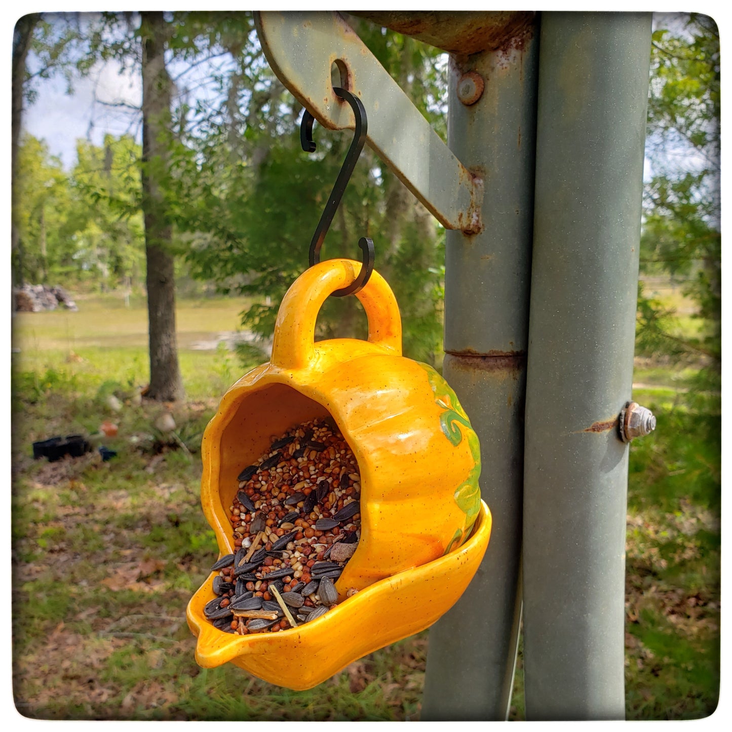 Birdfeeder (pumpkin & gourd)