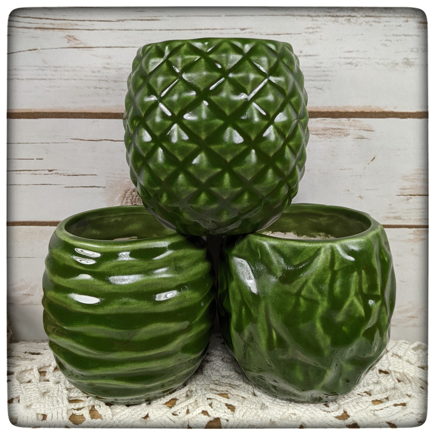 Hanging planters (set of three)