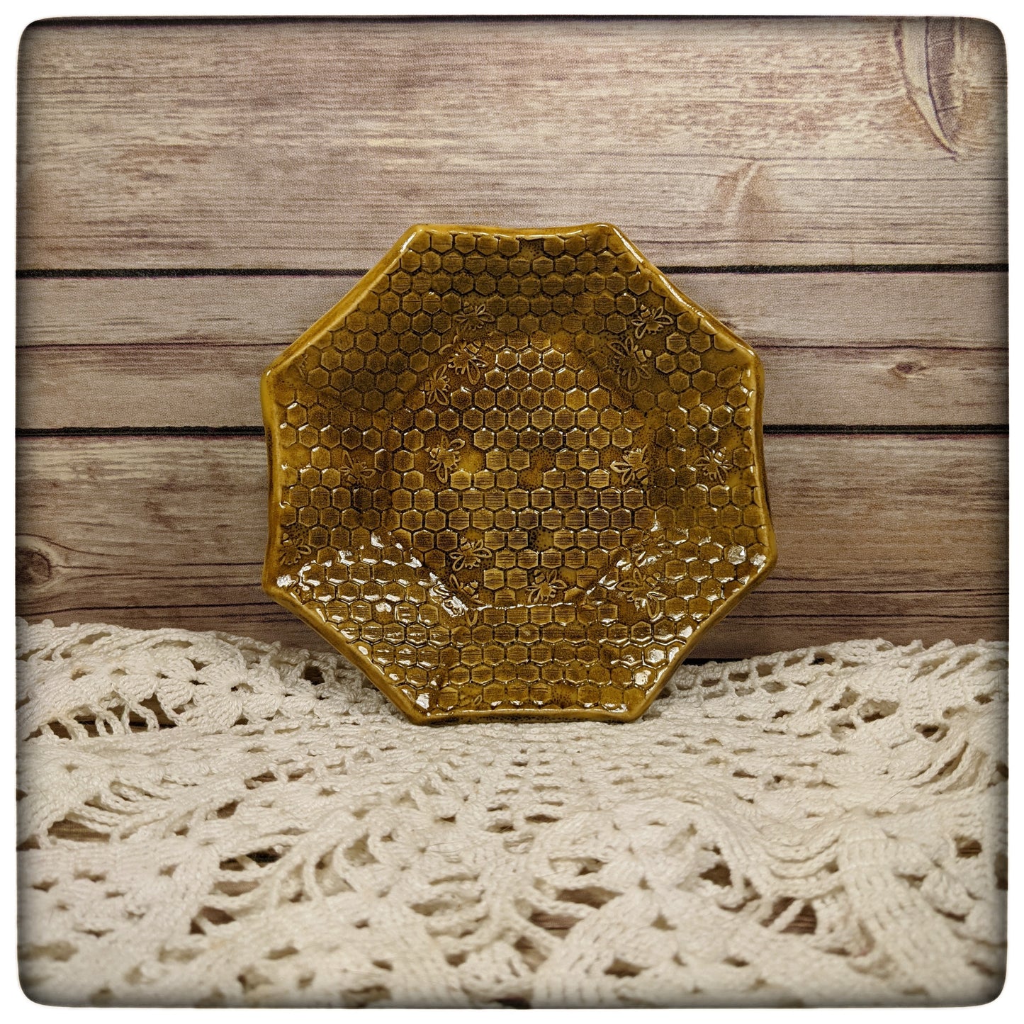 Honeycomb Octagon Dish (5.5 inch)