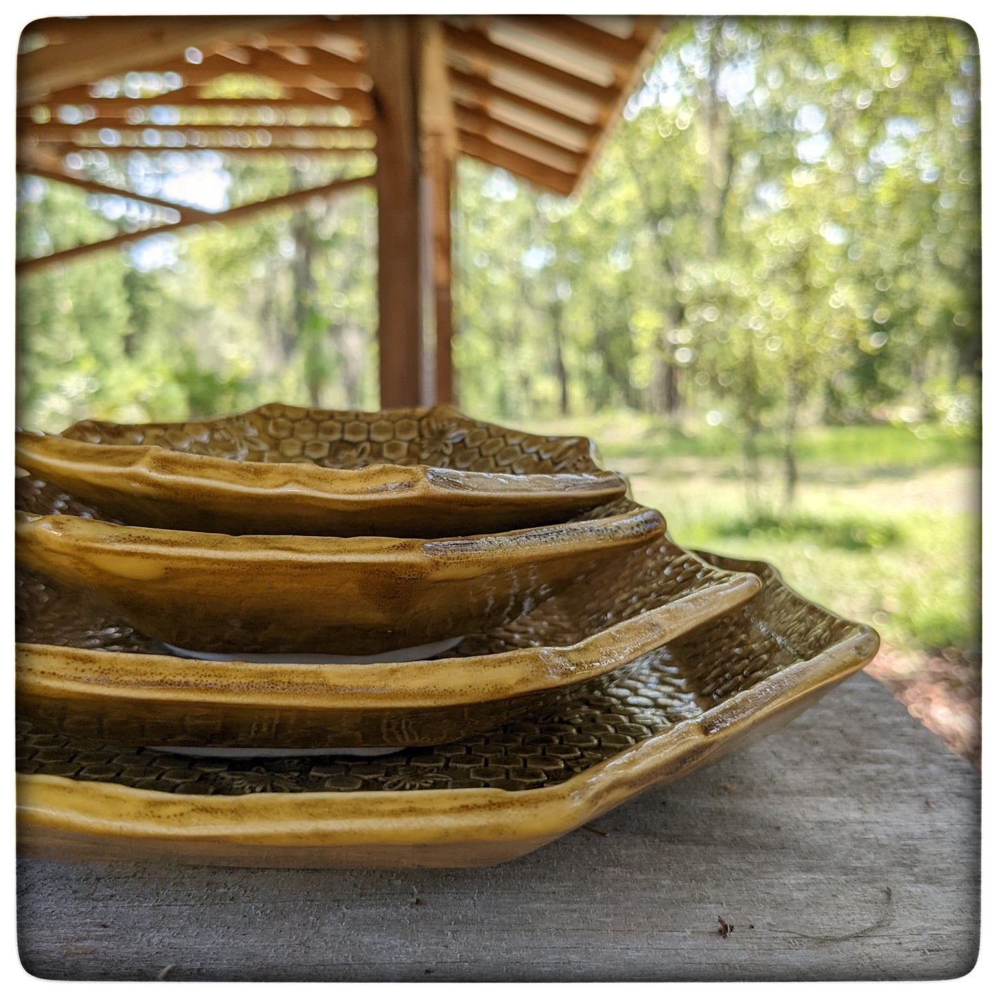 Honeycomb Octagon Dish (4.75 inch)