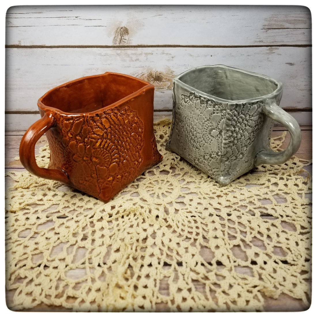 This Week Only: Crocheted Doily Mugs