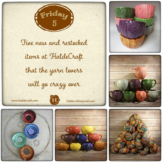 Friday Five: Five new and restocked items at HaldeCraft that the yarn lovers will go crazy over