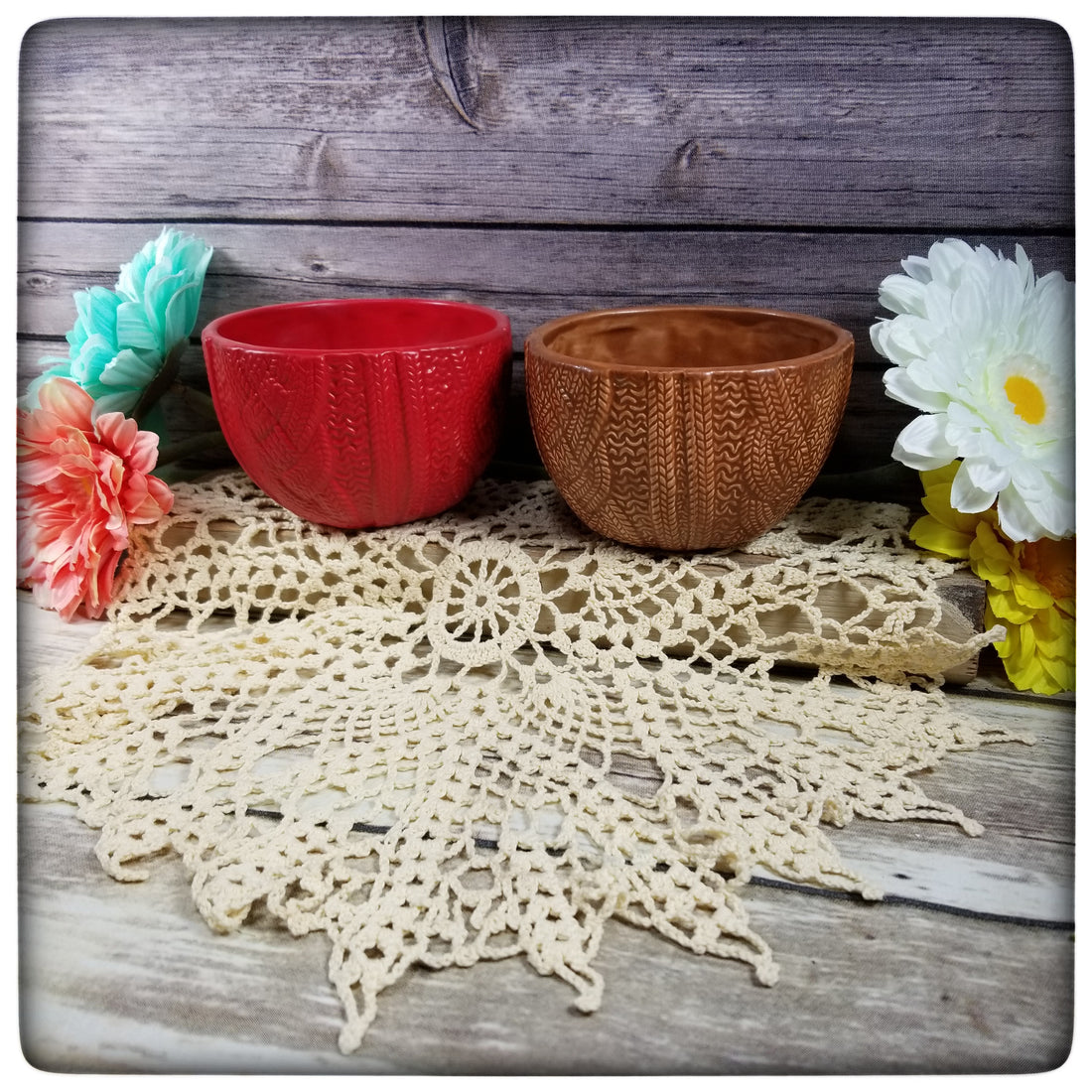 This Week Only: One-off Cabled Bowls