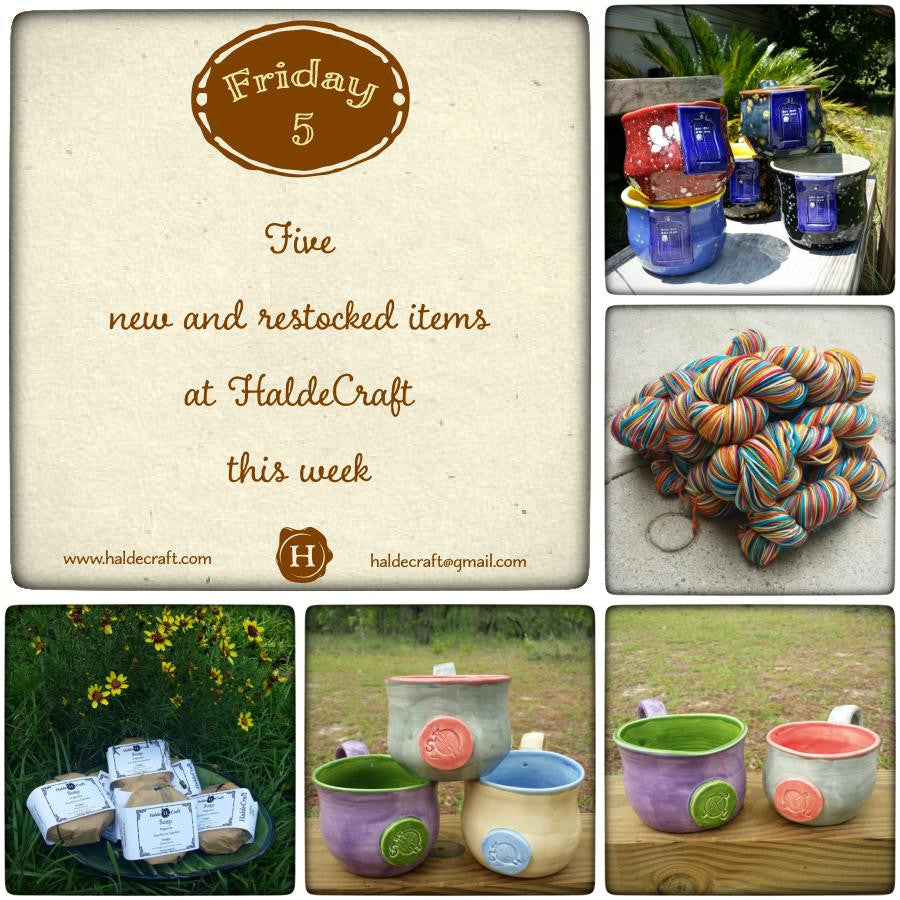 Five new and restocked items at HaldeCraft this week