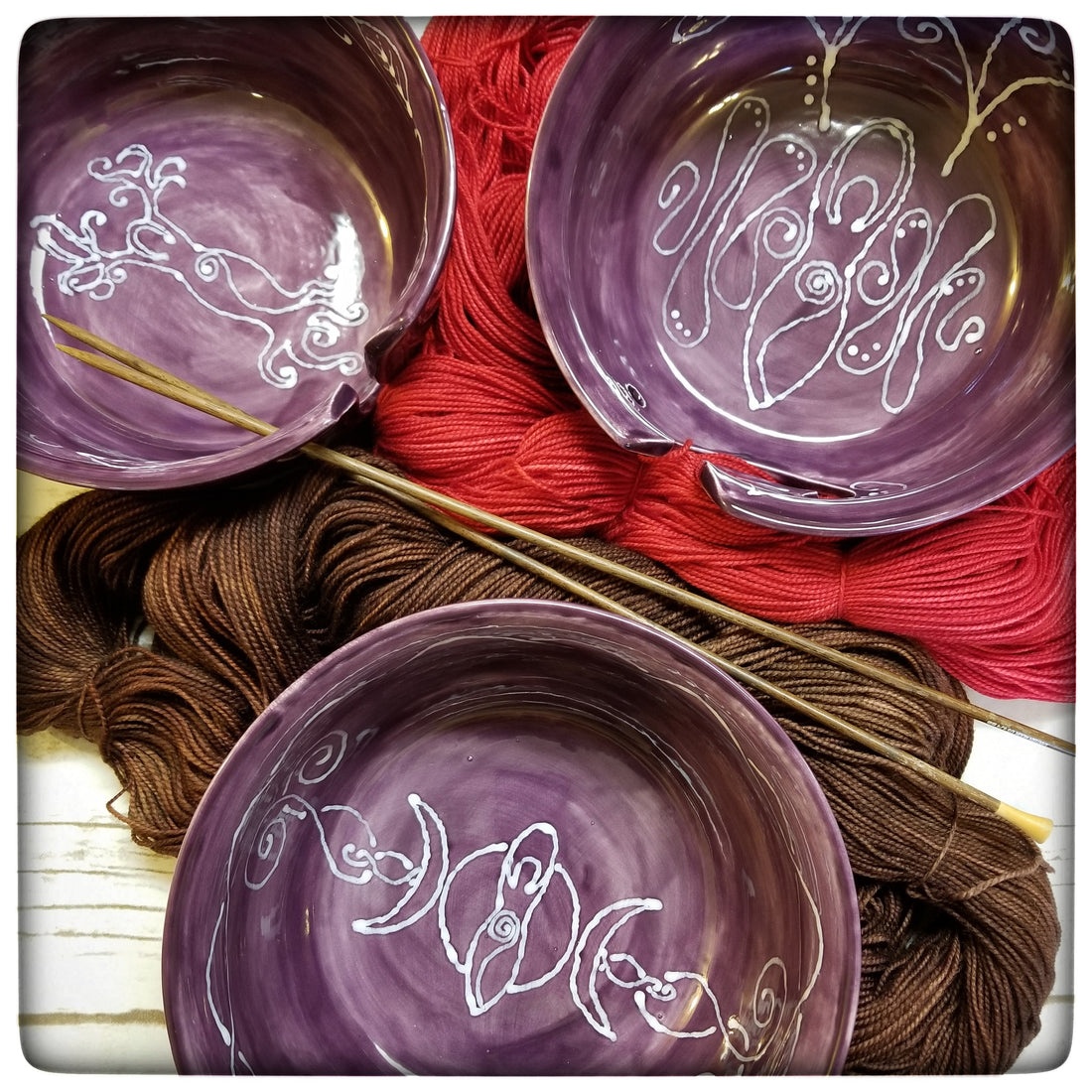 New in the shop: Goddess yarn bowls