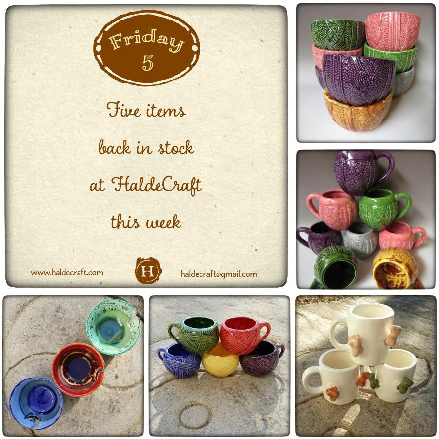 Five items back in stock at HaldeCraft this week