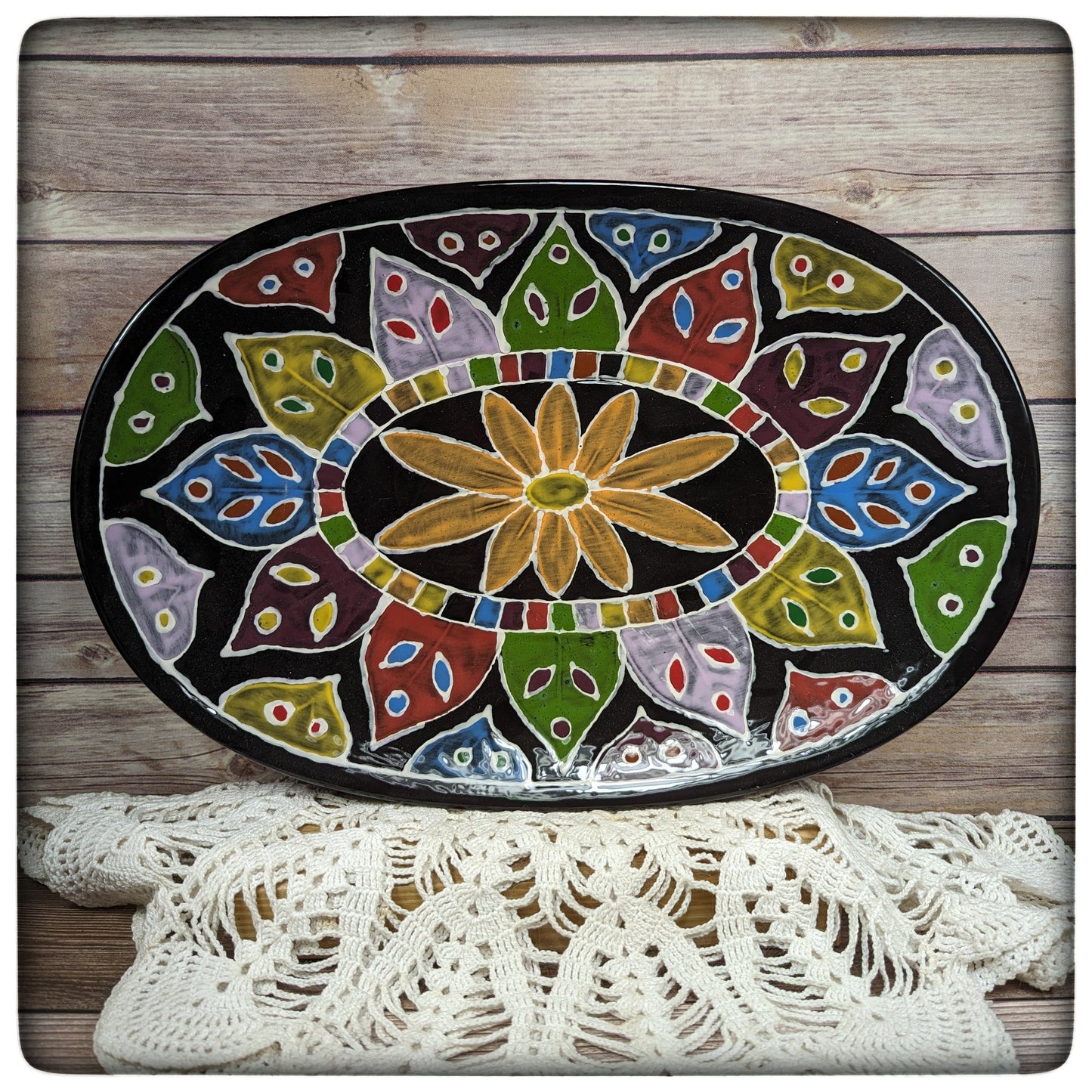Colorful serving tray