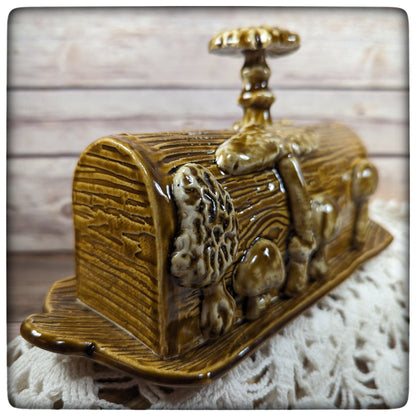 Butter Dish (Fairy Door and Mushrooms)