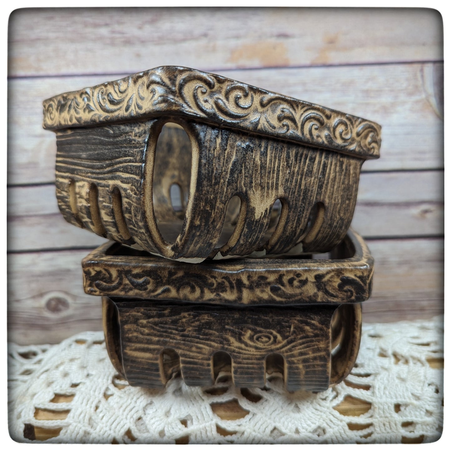 Wood Grain Berry basket