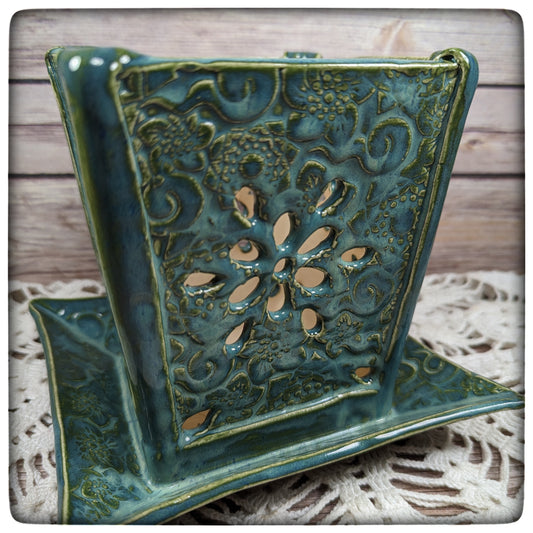 Floral orchid planter
