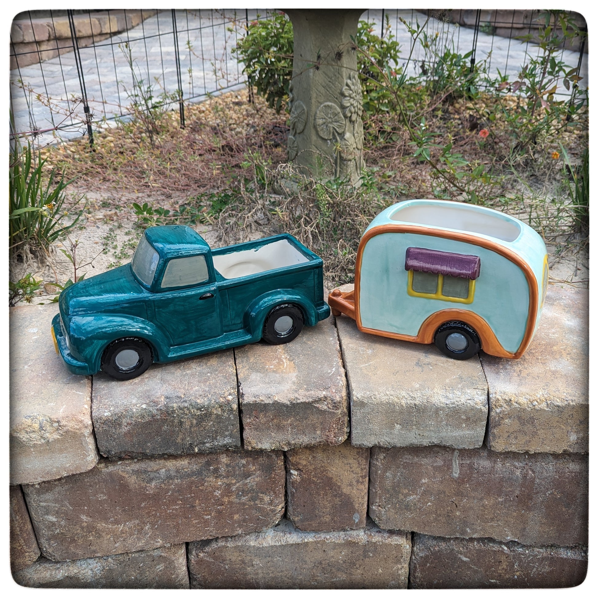 camper plant pot Camper planter (large) – HaldeCraft