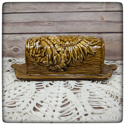 Butter Dish (Sunflower)