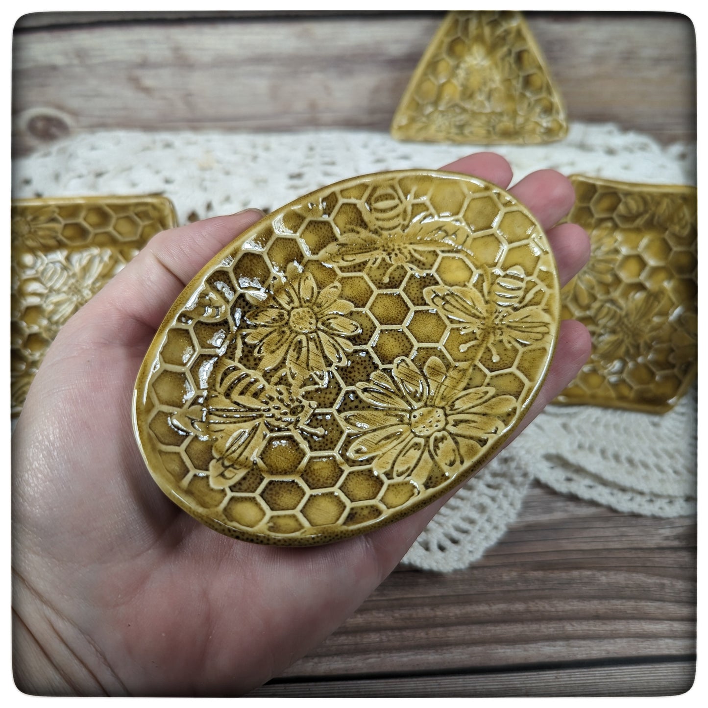 Tiny Trinket dish (honeycomb)