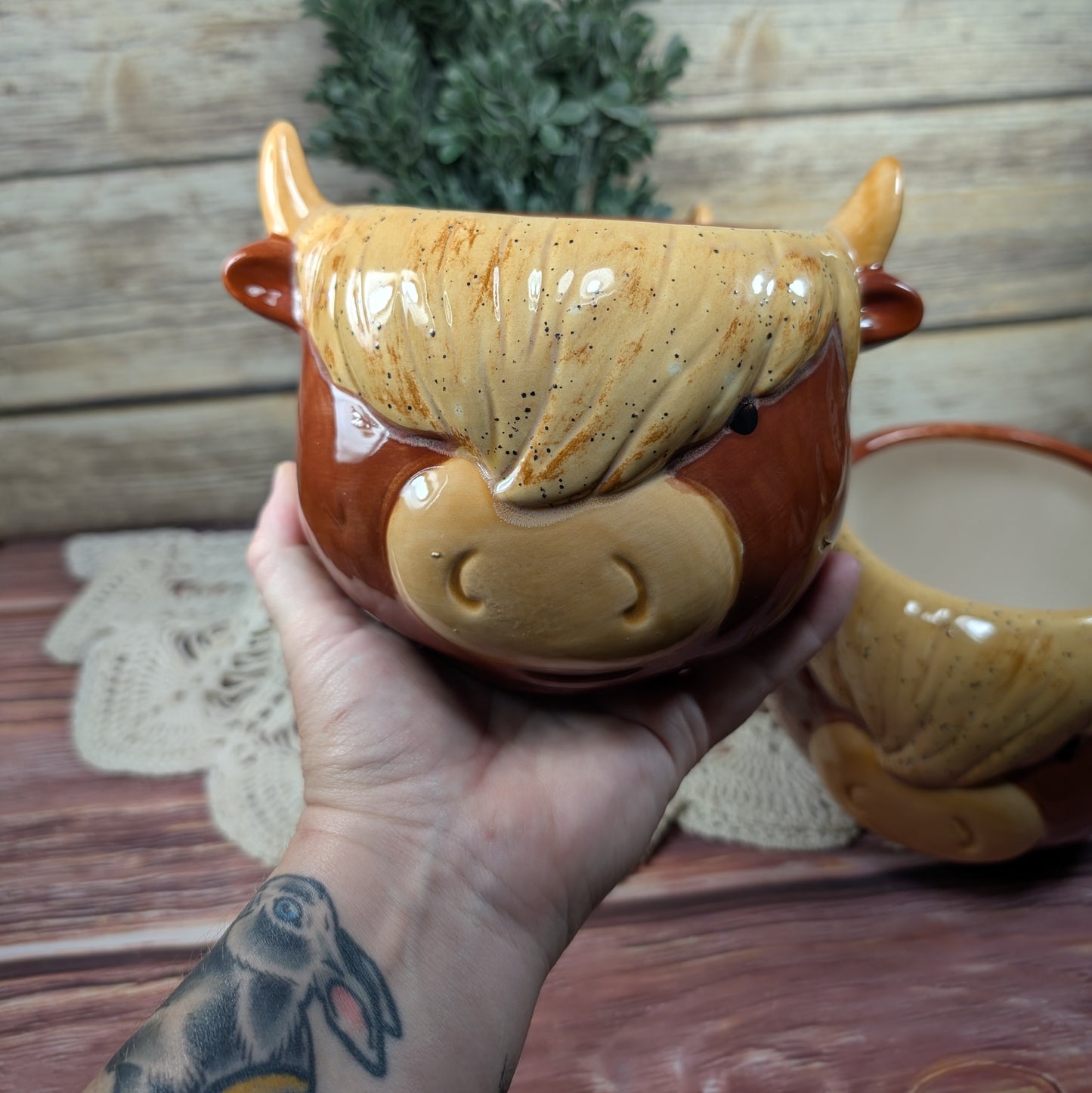 Highland Cow planter