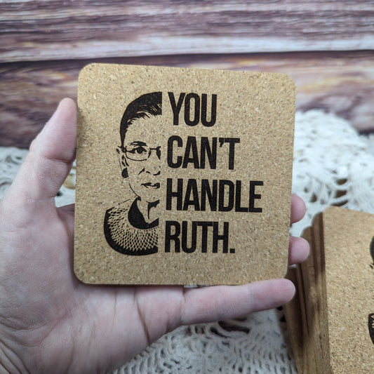 "You can't handle..." RGB cork coaster