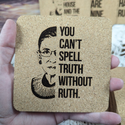 "You can't spell..." RGB cork coaster