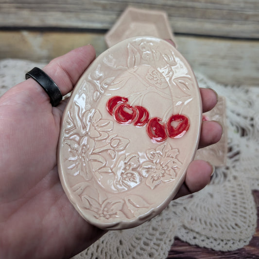 Tiny Trinket dish (Cherry Blossoms)