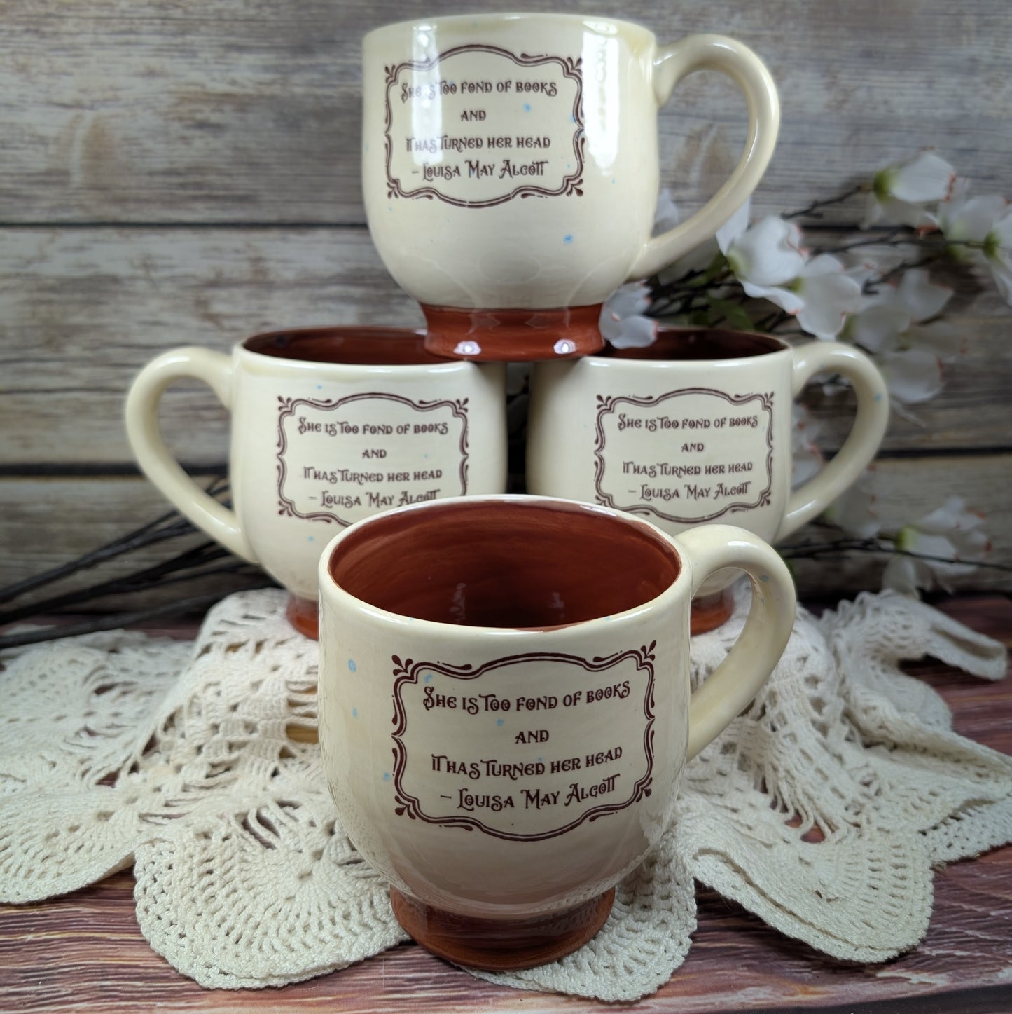 "She is too fond of books" Mug