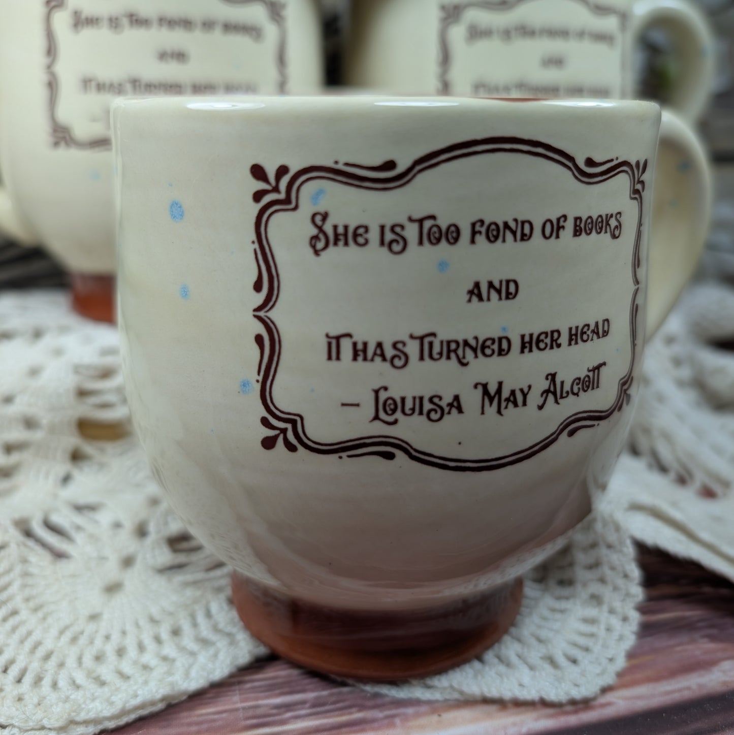 "She is too fond of books" Mug