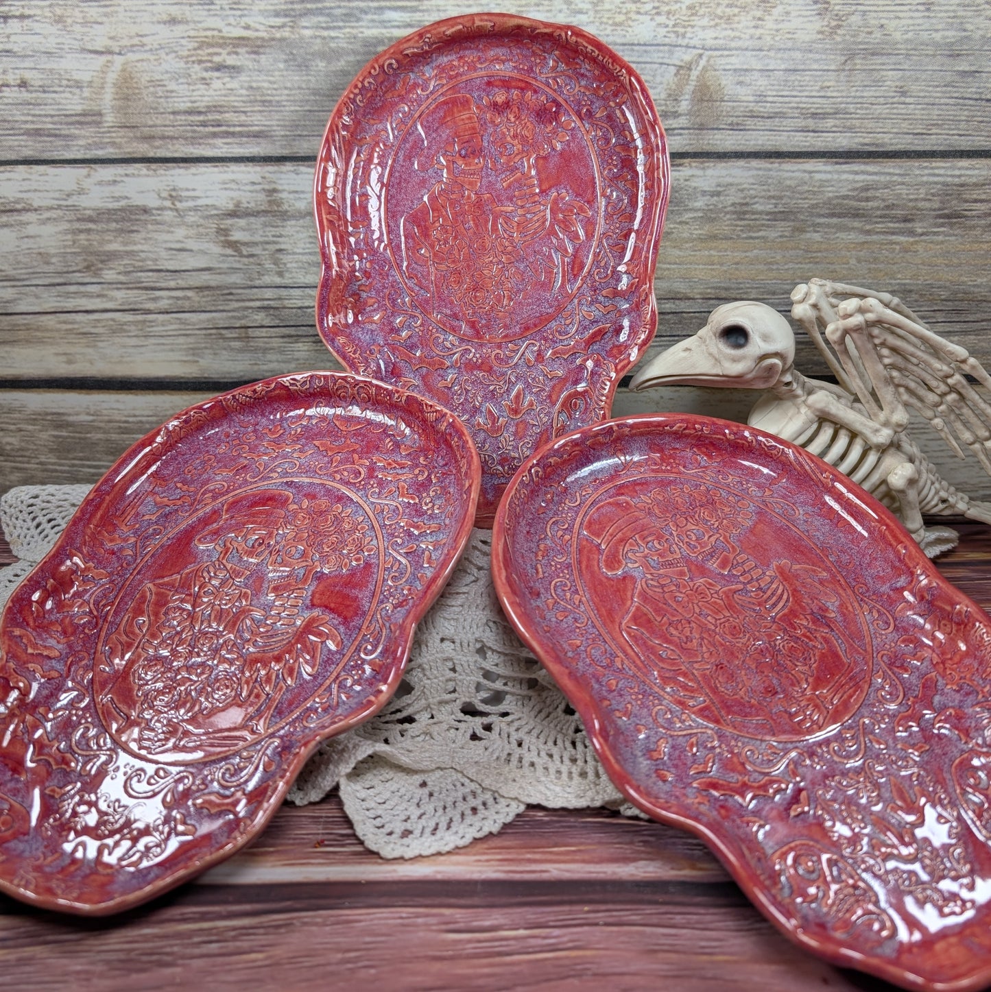 Skull-shaped tray (Calavera couple)
