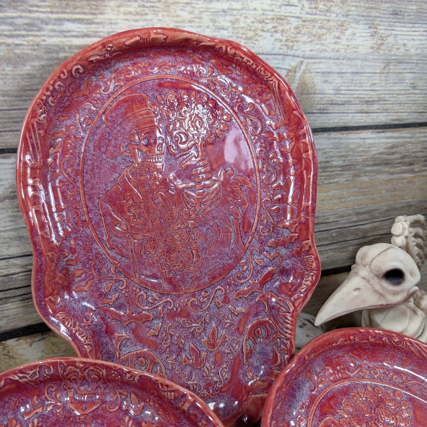 Skull-shaped tray (Calavera couple)
