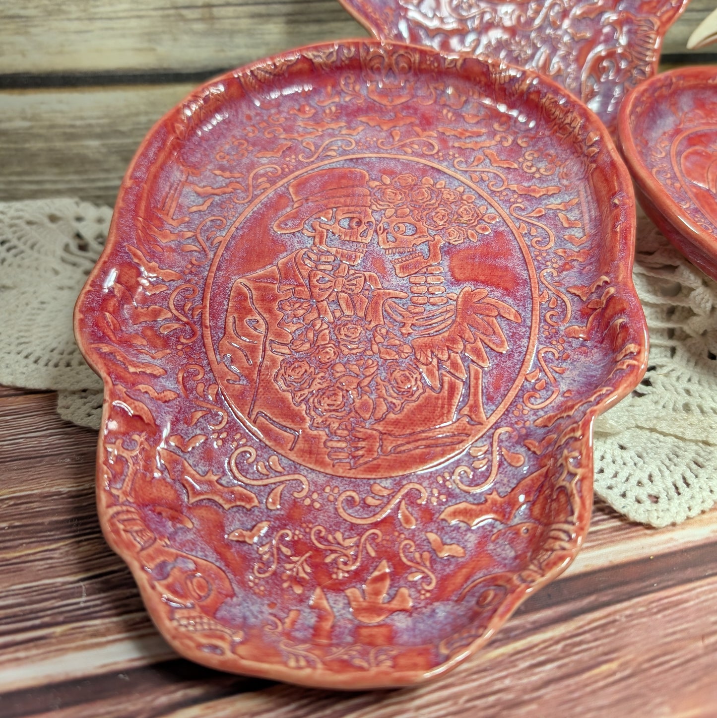 Skull-shaped tray (Calavera couple)