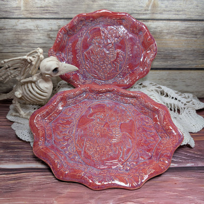 Small oval tray (Calavera couple)