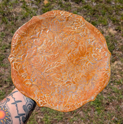 Falling Leaves tray (round)