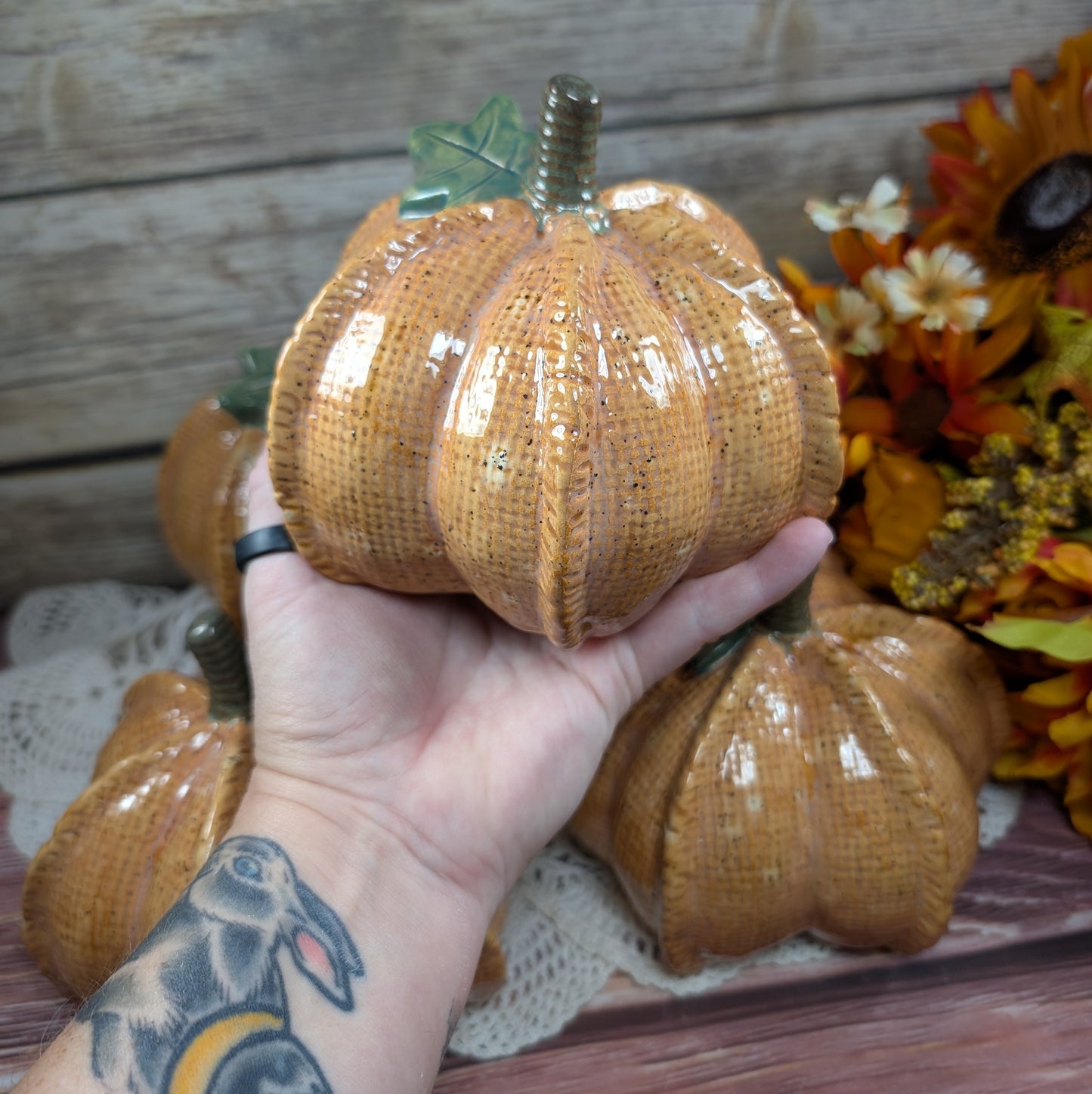Burlap Pumpkin