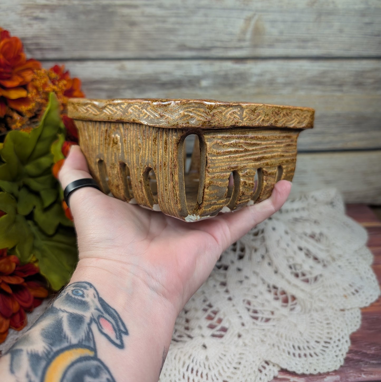 Wood Grain Berry basket