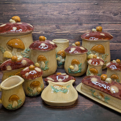 Retro Mushroom Utensil Holder (made-to-order, 6-8 weeks)