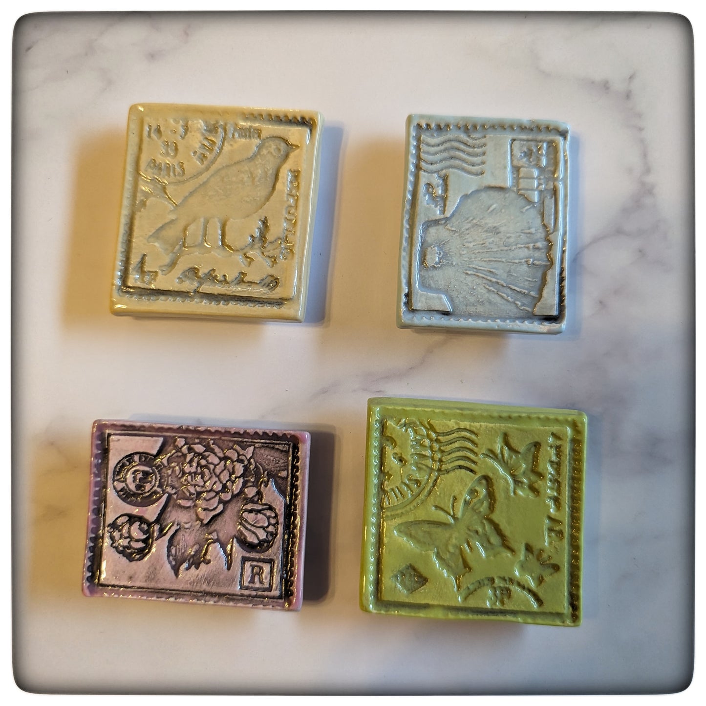 Stamp magnets (set of four)