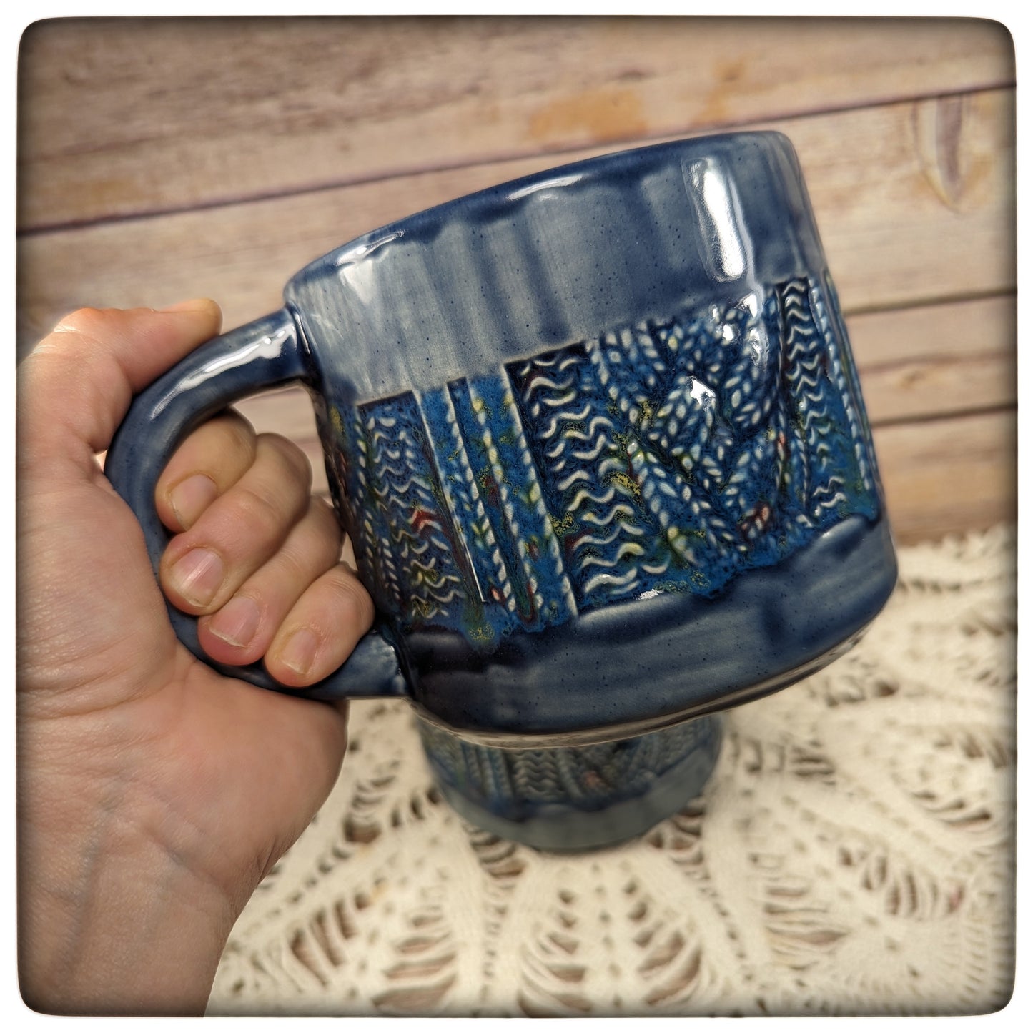 Cabled Sweater mug (jumbo)