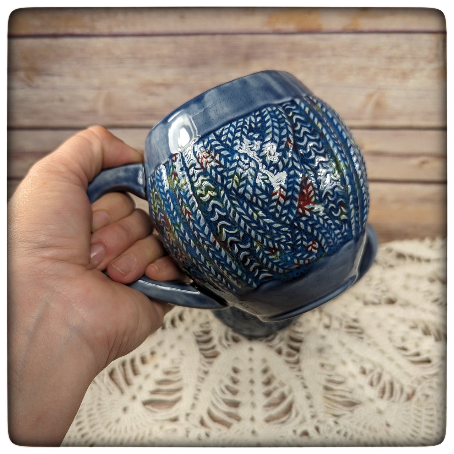 Cabled Sweater mug