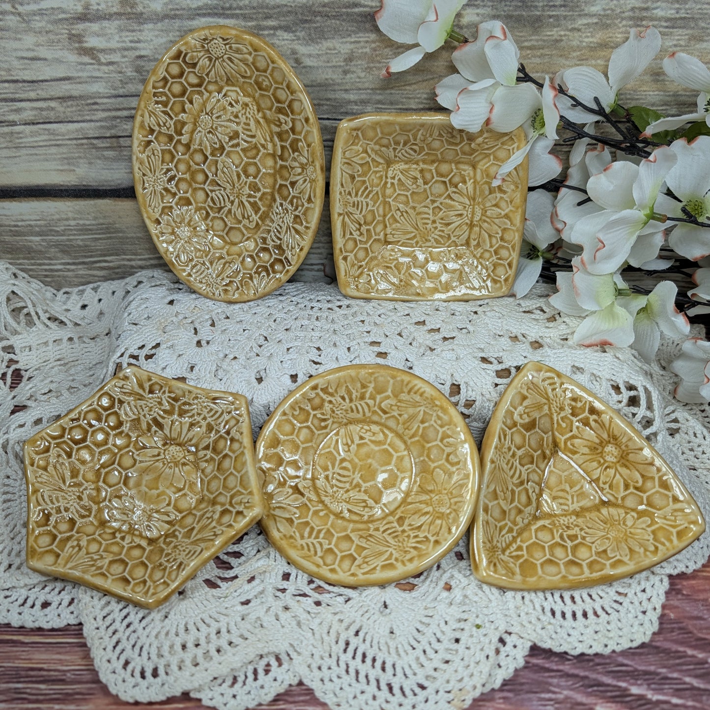 Tiny Trinket dish (honeycomb)