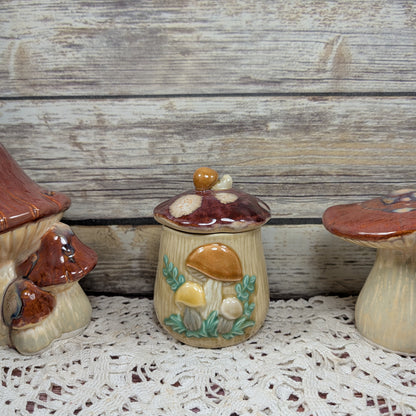 Retro Mushroom Canister Set (made-to-order, 6-8 weeks)