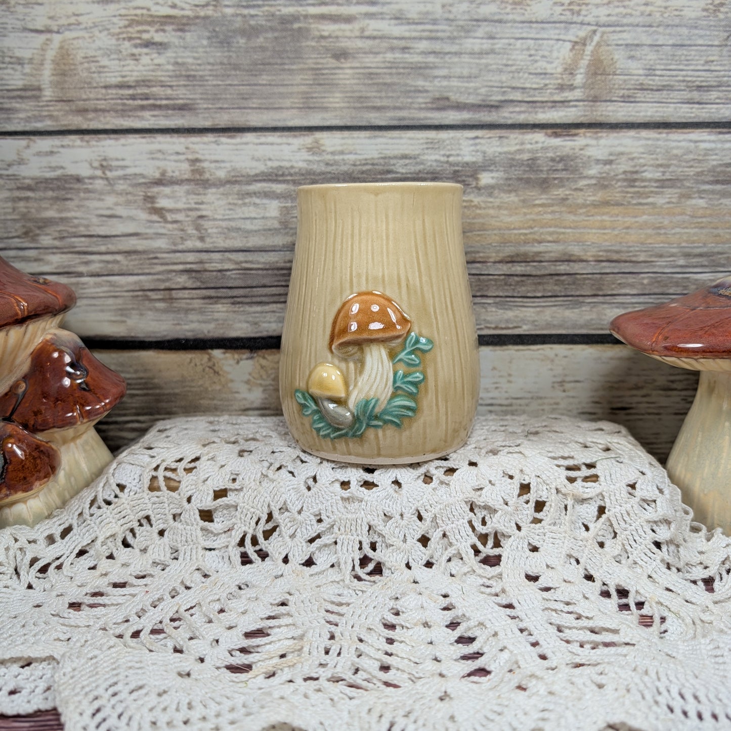 Retro Mushroom Utensil Holder (made-to-order, 6-8 weeks)