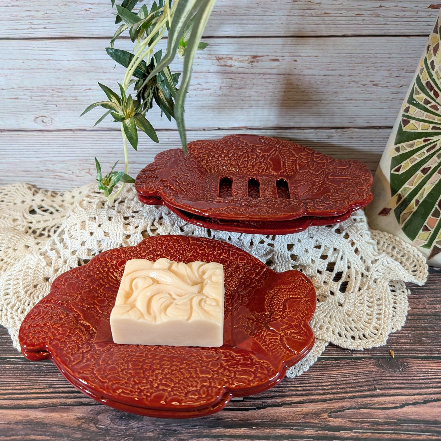 Crocheted Doily Soap Dish (Marie style)