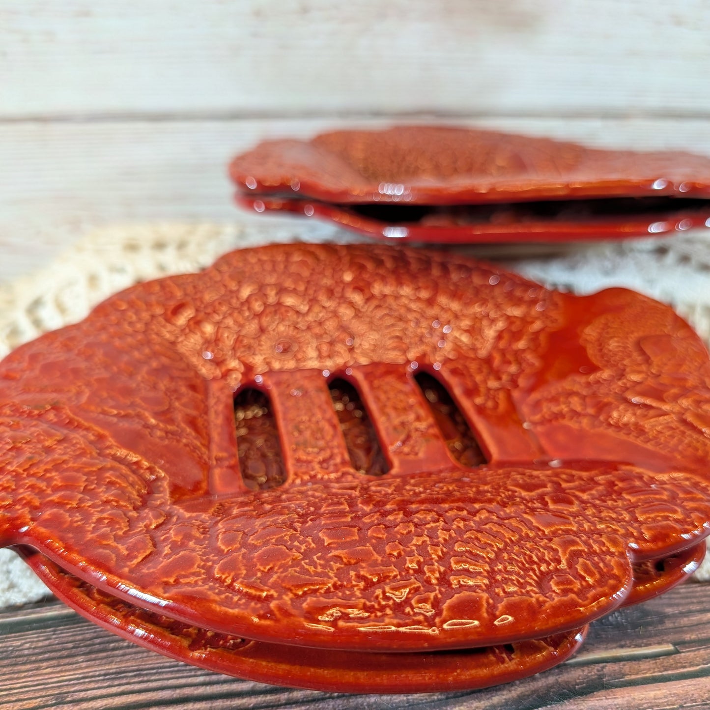 Crocheted Doily Soap Dish (Tiered; Marie style)