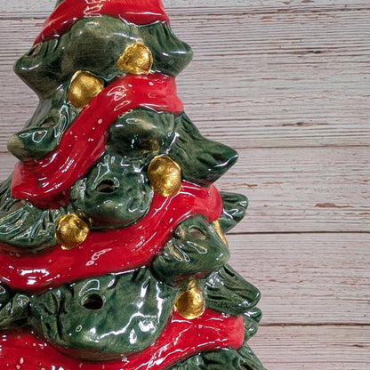 Christmas Tree (with lights and ribbon)