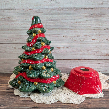 Christmas Tree (with lights and ribbon)