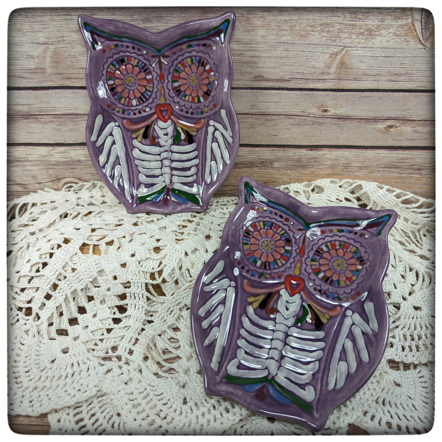 Colorful Owl dish